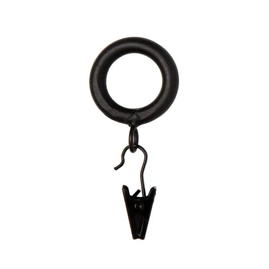 Anillo de cortina de cafetería con clip