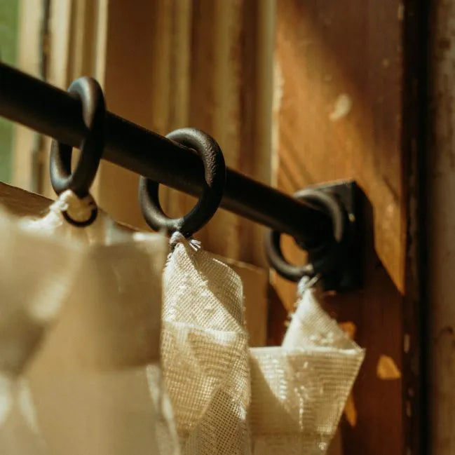 Cafe Iron Curtain Rod
