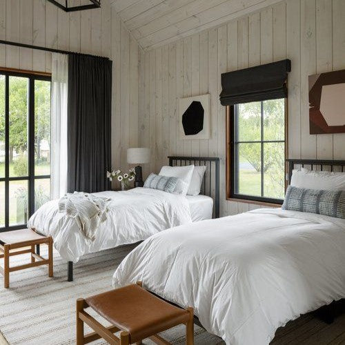 Bay Window Double French Return Rod