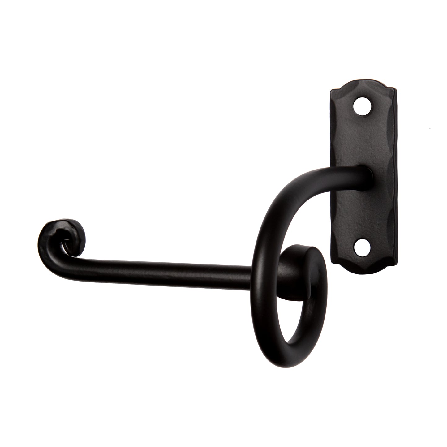 Portarrollos de papel higiénico de hierro forjado a mano (izquierda)