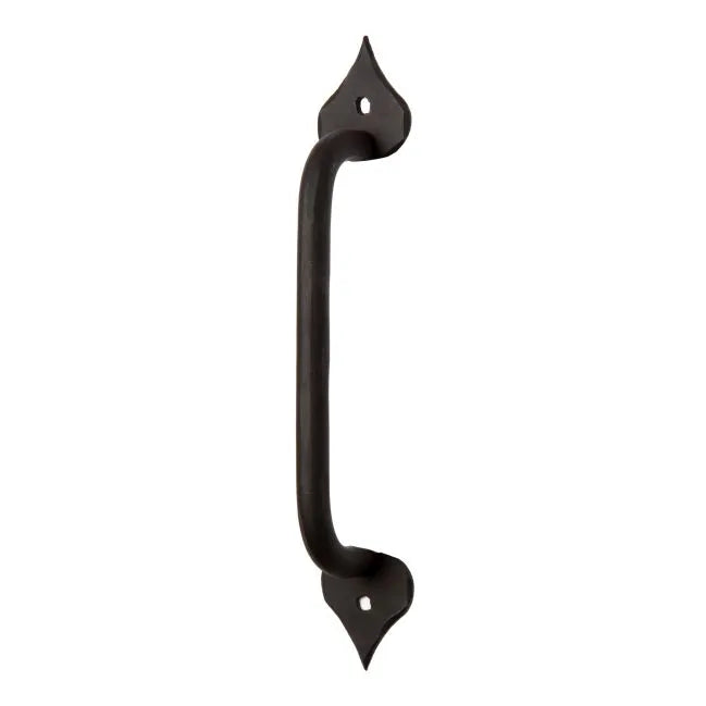 Wrought Iron Cabinet Pull with Spade Ends