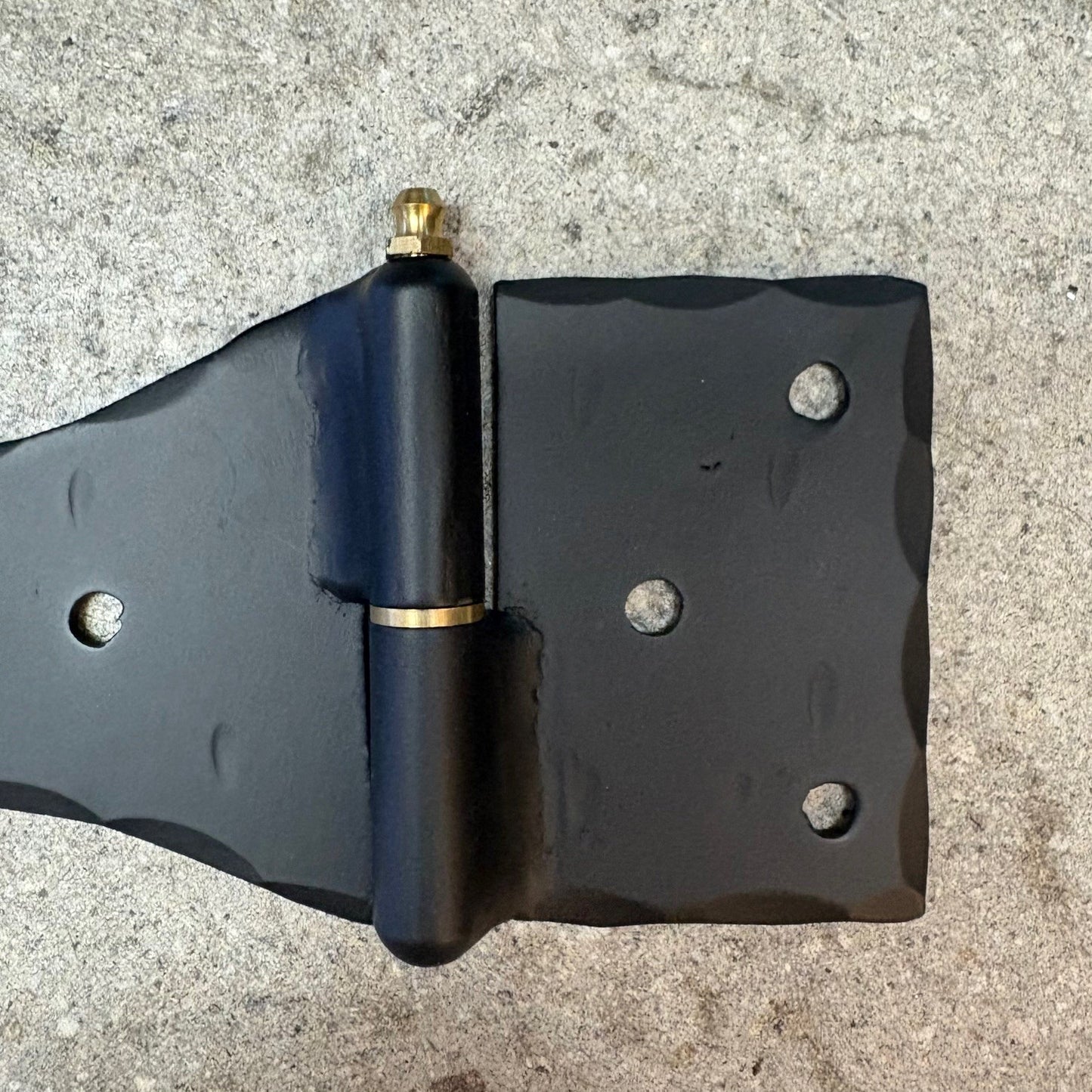 Fleur De Lis End Iron Strap Hinge