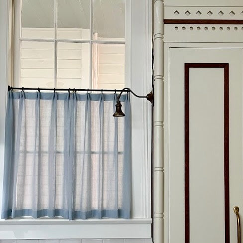 Barra de cortina de hierro para cafetería