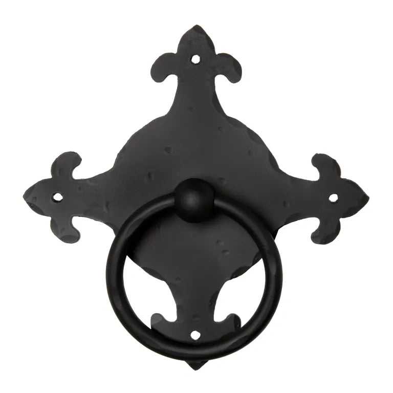 Fleur De Lis Wrought Iron Door Knocker