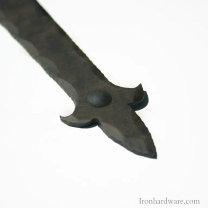 Fleur De Lis End Iron Strap Hinge