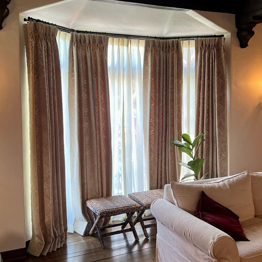 Bay Window Double Standard Curtain Rod