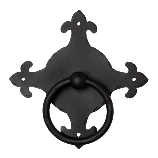 Fleur De Lis Wrought Iron Door Knocker