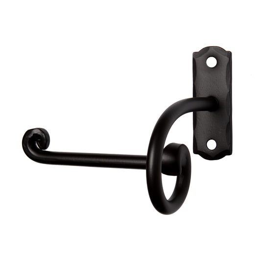 Hand Forged Wrought Iron Tissue Roll Holder (left)