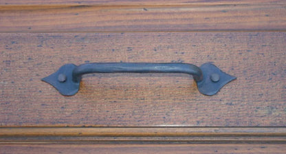 Wrought Iron Cabinet Pull with Spade Ends