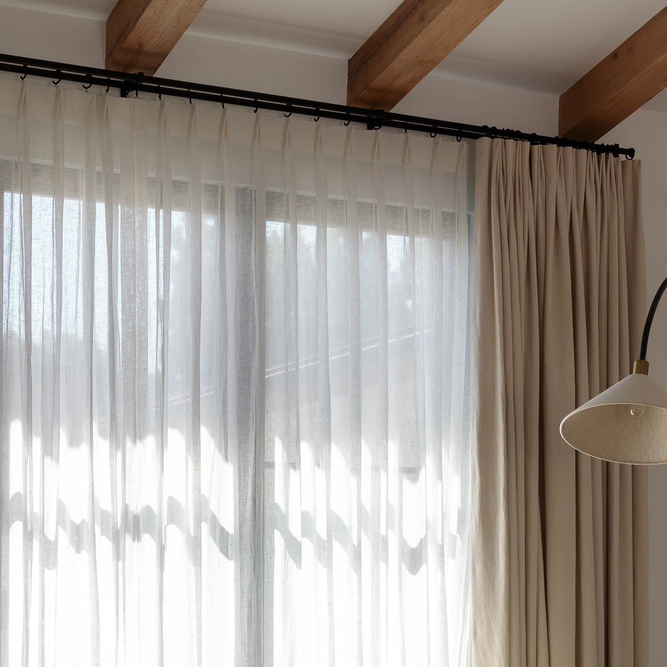 Double Corner Standard Curtain Rod