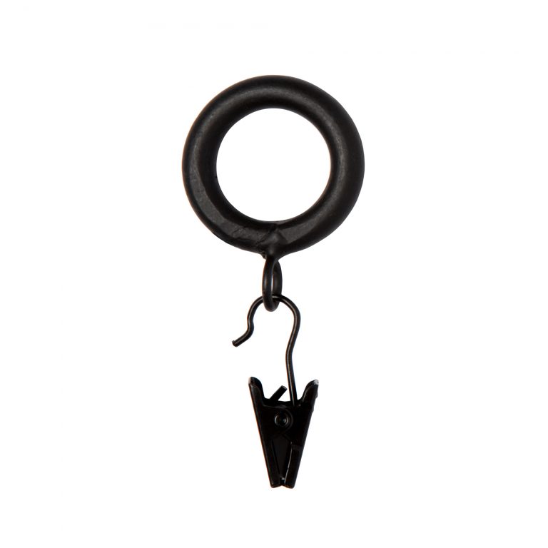 Café Ring in Antique Black with Clip