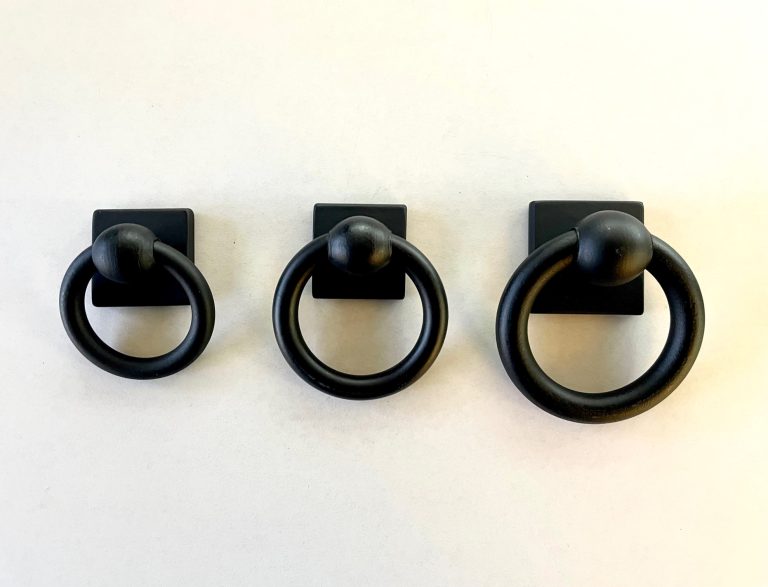 Small, Medium and Large Ring Pull with Square Plate